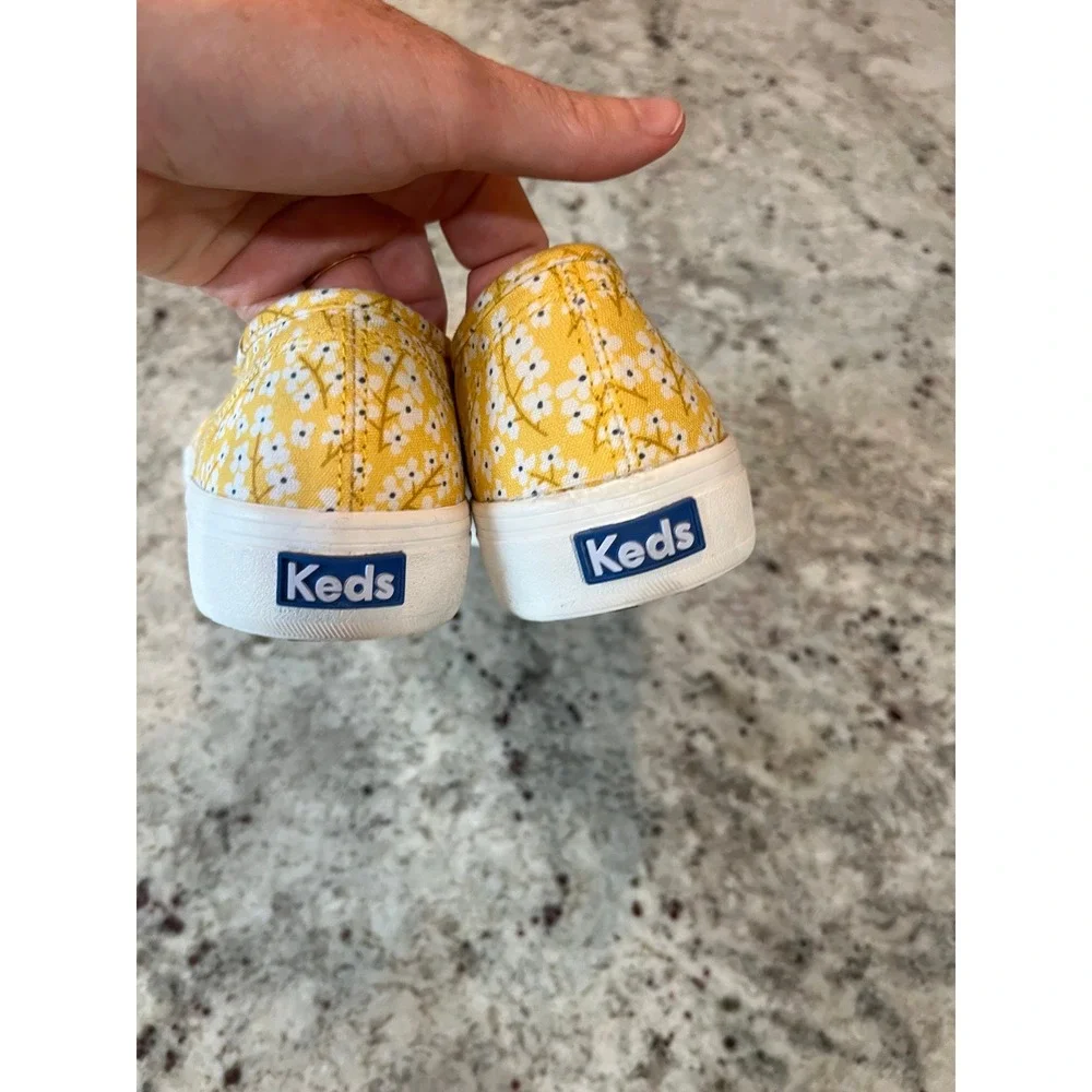 Keds Double Decker Yellow Floral Daisy Slip On Sneakers Softerra Womens Shoes